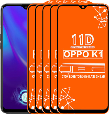 CYOR Edge To Edge Tempered Glass for OPPO K1(Pack of 4)