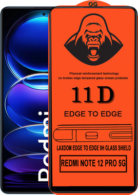 Laxdom Edge To Edge Tempered Glass for REDMI NOTE 12 PRO 5G(Pack of 1)
