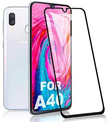 HIE POWER Edge To Edge Tempered Glass for Samsung Galaxy A40-Gorilla Glass Edge-To-Edge 11D Screen Protector With Installation Kit(Pack of 1)
