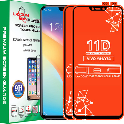 Laxdom Edge To Edge Tempered Glass for VIVO Y83(Pack of 2)