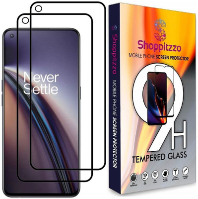 Shoppitzzo Edge To Edge Tempered Glass for OnePlus Nord CE 2 5G,OPPO Reno 8,Reno 7/*DuraGlass*Tempered Glass/Full Screen Coverage-Edge to Edge/9H(Pack of 2)