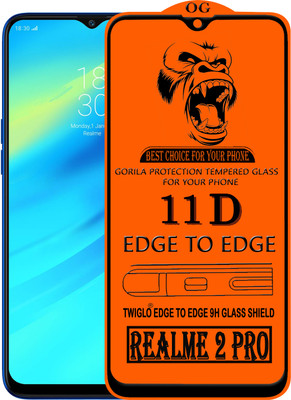 TWIGLO Edge To Edge Tempered Glass for Realme 2 Pro(Pack of 1)