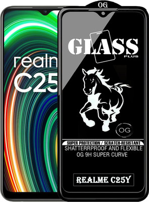 PFOAM Edge To Edge Tempered Glass for REALME C25Y(Pack of 1)