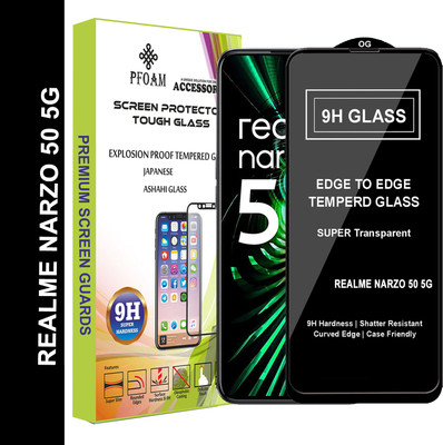 PFOAM Edge To Edge Tempered Glass for REALME NARZO 50 5G(Pack of 1)