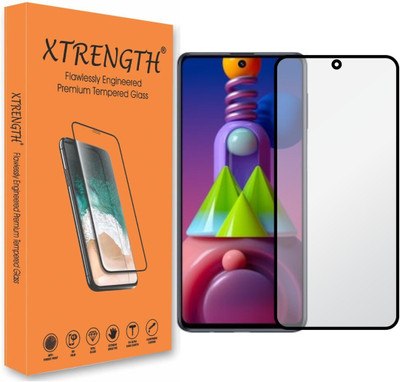 XTRENGTH Edge To Edge Tempered Glass for Samsung Galaxy F62(Pack of 1)