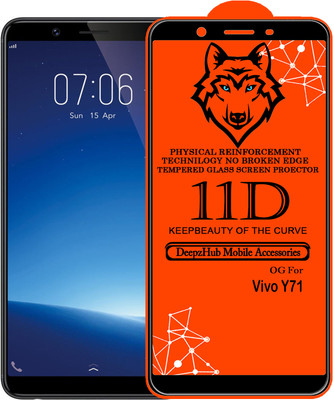 DeepzHub Edge To Edge Tempered Glass for VIVO Y71(Pack of 1)