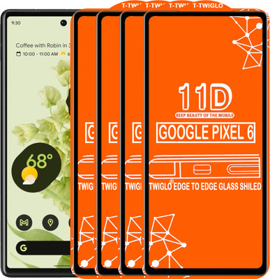 TWIGLO Edge To Edge Tempered Glass for GOOGLE PIXEL 6(Pack of 4)