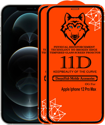 CRodible Edge To Edge Tempered Glass for iPhone 12 Pro Max(Pack of 2)