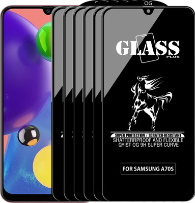 Qyist Edge To Edge Tempered Glass for SAMSUNG GALAXY A70S(Pack of 6)