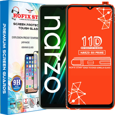 Rofix star Edge To Edge Tempered Glass for REALME NARZO 50I PRIME(Pack of 1)