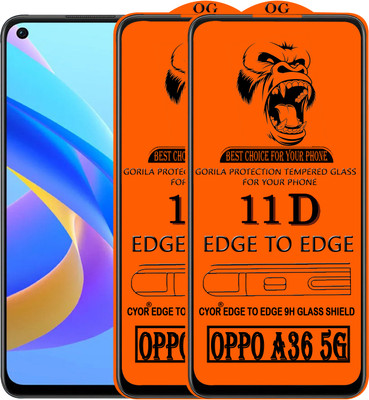 CYOR Edge To Edge Tempered Glass for OPPO A36 5G(Pack of 2)