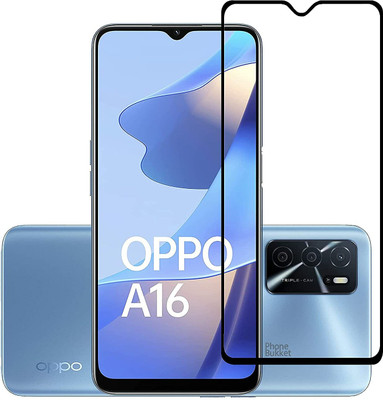 Rathore Collection Edge To Edge Tempered Glass for OPPO a16(Pack of 1)