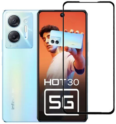 KMPERED Edge To Edge Tempered Glass for Infinix HOT 30 5G(Pack of 1)