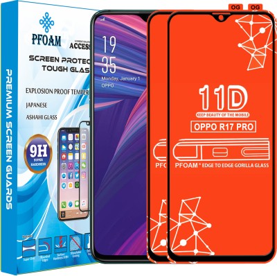 PFOAM Edge To Edge Tempered Glass for OPPO R17 PRO(Pack of 2)