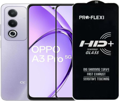 SM Styles Edge To Edge Tempered Glass for Oppo A3 Pro 5G(Pack of 1)