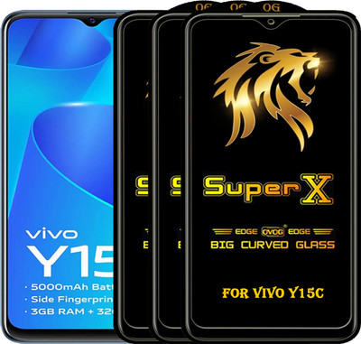 PFOAM Edge To Edge Tempered Glass for VIVO Y15C(Pack of 3)