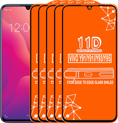 CYOR Edge To Edge Tempered Glass for VIVO Y95(Pack of 5)