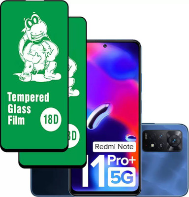 Quicknick Edge To Edge Tempered Glass for Redmi Note 11 Pro 5G, Front screen and Back side fully protect HD tempered glass(Pack of 2)