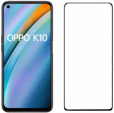 EITANSHA CREATION Edge To Edge Tempered Glass for Oppo k10 4G, Oppo K10(Pack of 1)