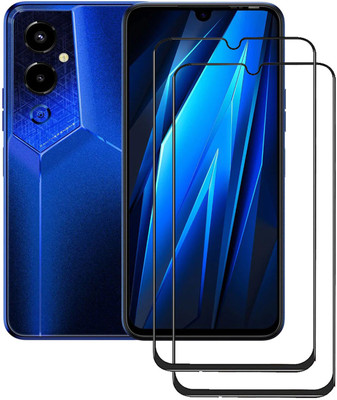 SNMART Edge To Edge Tempered Glass for Tecno Pova 4 Pro(Pack of 2)