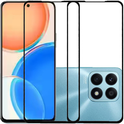 HOBBYTRONICS Edge To Edge Tempered Glass for Honor X8a, HONOR X8A(Pack of 2)
