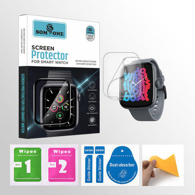 SOMTONE Edge To Edge Tempered Glass for boAt Wave Beat Call 1.69 inch Smartwatch 2 PROTECTOR + 2 WIPES + 2 DUST REMOVAL STICKER + 1 WIPER(Pack of 2) SOMTONE Edge To Edge Tempered Glass for boAt Wave Beat Call 1.69 inch Smartwatch 2 PROTECTOR + 2 WIPES + 2 DUST REMOVAL STICKER + 1 WIPER(Pack of 2)