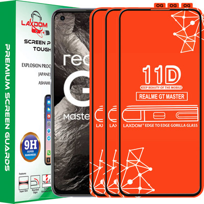 Laxdom Edge To Edge Tempered Glass for REALME GT MASTER(Pack of 3)