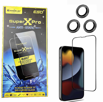 NIBS Edge To Edge Tempered Glass for Apple iPhone 15 Plus & iPhone 16 Plus Camera With Lens Protector Combo(Pack of 1)