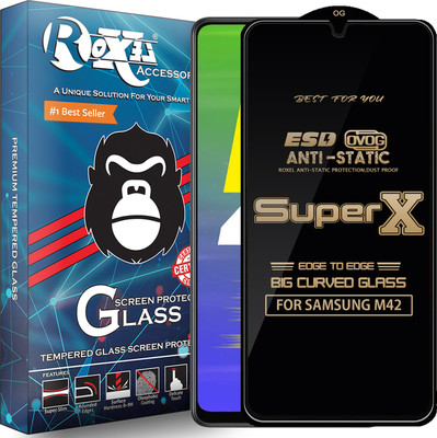 Roxel Edge To Edge Tempered Glass for SAMSUNG M42(Pack of 1)