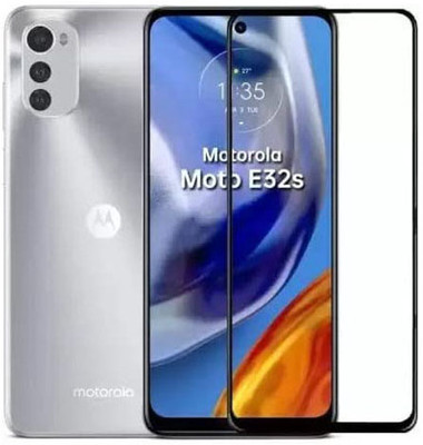 Vvr Edge To Edge Tempered Glass for Motorola E32s/Moto E32s(Pack of 1)
