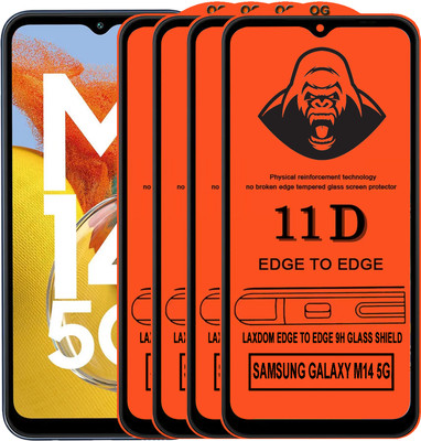 Laxdom Edge To Edge Tempered Glass for SAMSUNG GALAXY M14 5G(Pack of 4)