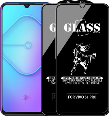 Qyist Edge To Edge Tempered Glass for VIVO S1 PRO(Pack of 2)