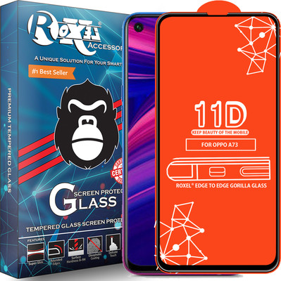 Roxel Edge To Edge Tempered Glass for Oppo A73 5G(Pack of 1)