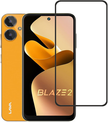 NKCASE Edge To Edge Tempered Glass for Lava Blaze 2(Pack of 1)