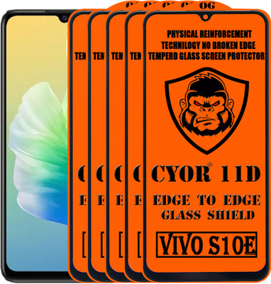 CYOR Edge To Edge Tempered Glass for VIVO S10E(Pack of 5)