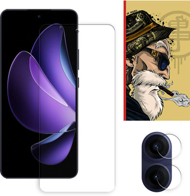ARBAN Edge To Edge Tempered Glass for Oppo Reno13 F 5G Tempered Glass Screen Protector | Anti-Scratch | Edge to Edge Full Coverage | 9H Hardness ( 1 FRONT SCREEN GUARD + 1 CAMERA LENS PROTECTOR + 1 FREE BACK EMBOSSED SKIN001 )(Pack of 1)
