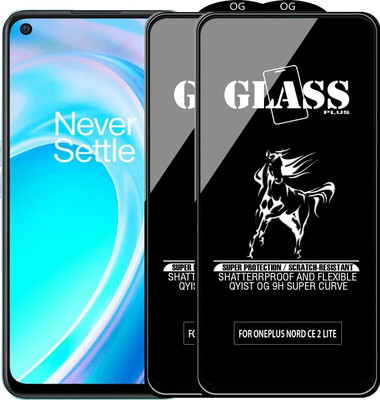 Qyist Edge To Edge Tempered Glass for ONEPLUS NORD CE 2 LITE 5G Glass(Pack of 2)