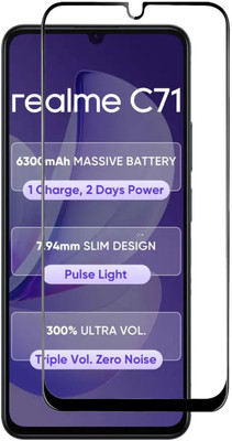 SNMART Edge To Edge Tempered Glass for Realme C71(Pack of 1)