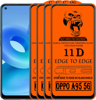 CYOR Edge To Edge Tempered Glass for OPPO A95 5G(Pack of 4)