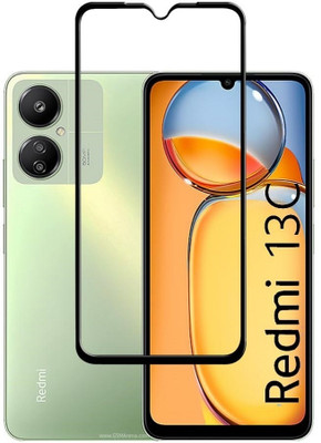 INFINITYWORLD Edge To Edge Tempered Glass for Redmi 13C 4G, Redmi 13C 5G, Poco C65, Poco M6 5G(Pack of 1)
