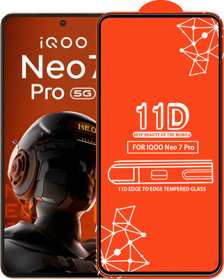 Roxel Edge To Edge Tempered Glass for Iqoo Neo 7 Pro(Pack of 1)