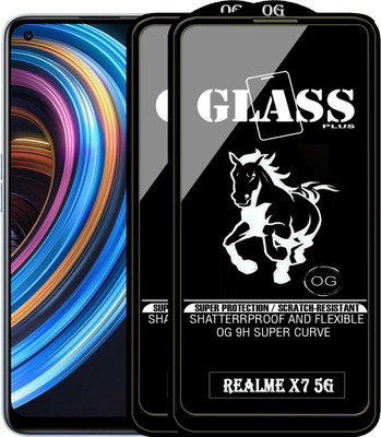 Rofix star Edge To Edge Tempered Glass for REALME X7 5G(Pack of 2)