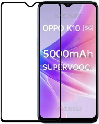INFINITYWORLD Edge To Edge Tempered Glass for OPPO K10 5G(Pack of 1)