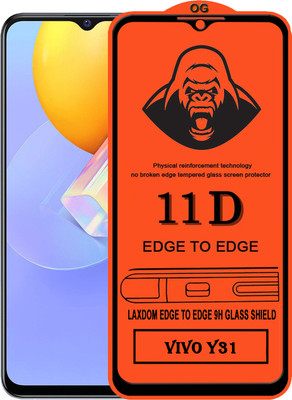 Laxdom Edge To Edge Tempered Glass for VIVO Y31(Pack of 1)