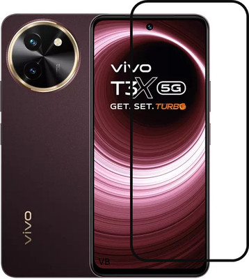 NEXZONE Edge To Edge Tempered Glass for vivo T3x 5G(Pack of 1)