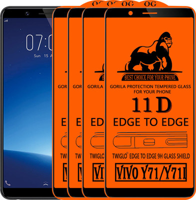 TWIGLO Edge To Edge Tempered Glass for VIVO Y71I(Pack of 4)