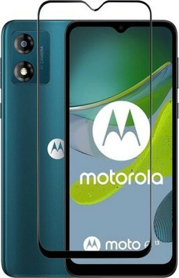 Azra Edge To Edge Tempered Glass for MOTOROLA e13(Pack of 1)