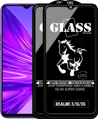 Rofix star Edge To Edge Tempered Glass for REALME 5S(Pack of 2)