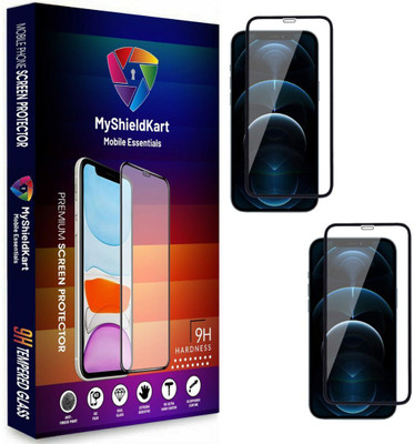 MyShieldKart Edge To Edge Tempered Glass for iPhone 12 Mini (5.4 Inch)(Pack of 2)