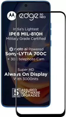AB PRIME Edge To Edge Tempered Glass for MOTOROLA Edge 50 Neo 5G, Moto Edge 50 Neo(Pack of 1)